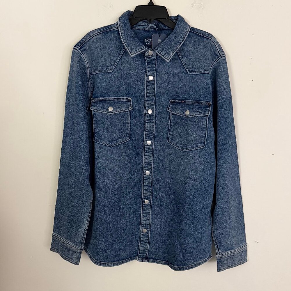 Buffalo David Bitton Shane Denim Shirt L - Picture 7 of 14